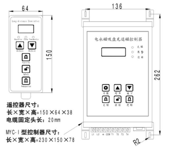 外(wai)形及安裝(zhuāng)尺寸示意(yì)圖